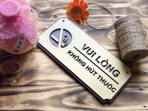 Bảng tín hiệu gỗ 12