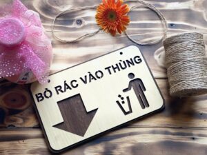 Bảng tín hiệu gỗ 20