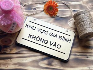 Bảng tín hiệu gỗ 03