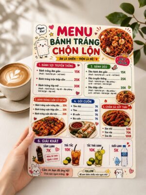 Menu gỗ in UV 02
