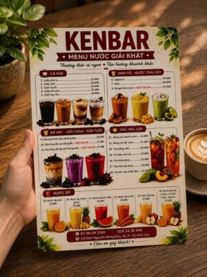 Menu gỗ in UV 03