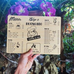 Menu gỗ khắc laser 05