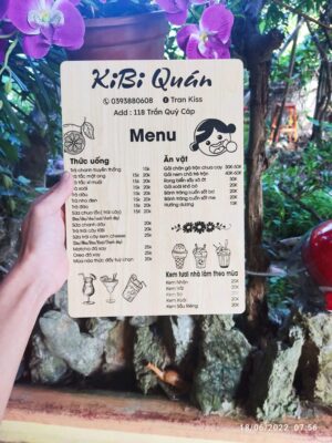 Menu gỗ khắc laser 07