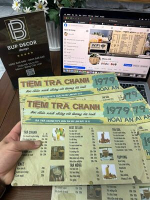 Menu nhựa pvc 01