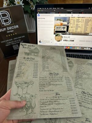 Menu nhựa pvc 02